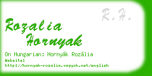 rozalia hornyak business card